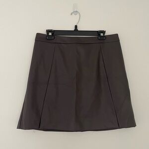 Banana Republic Brown Vegan Leather Skirt